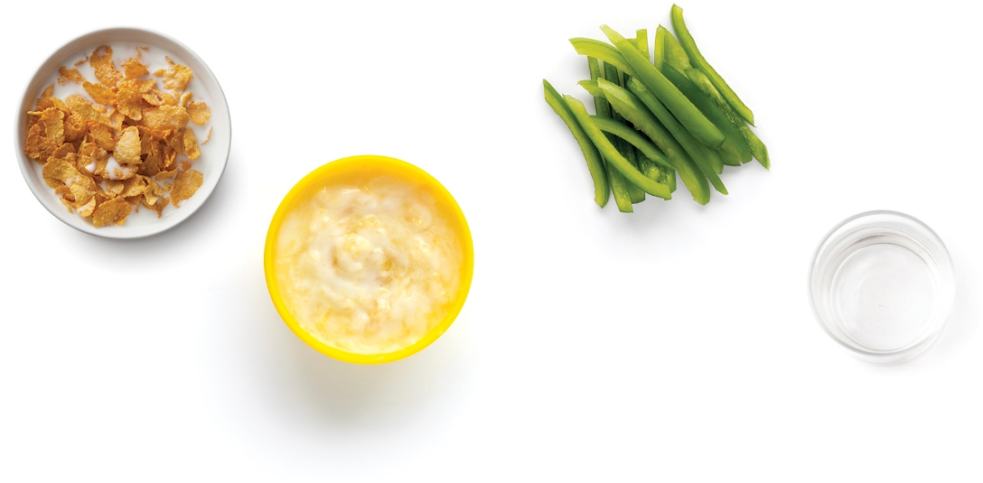 Plate of snacks meal